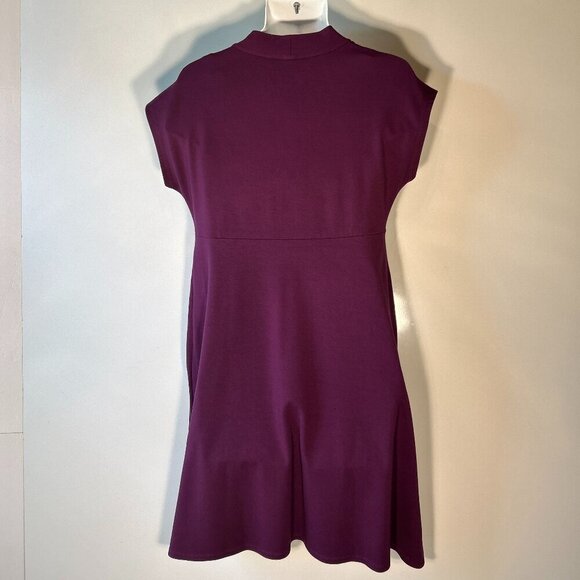 J. Jill Wearever Collection Purple SZ SP Kinit Dress Career Comfy Minimalist - Picture 6 of 10